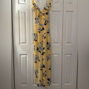 Anthropologie J by J.O.A. Floral Jumpsuit jumper Medium M EUC